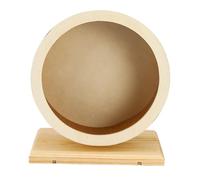 VICASKY Wooden Small Pet Silent Running Wheel for Hamsters Chinchillas Guinea Pigs Mute Design Exercise Play Disc for Quiet Night Sports and Stress Relief
