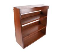 VICASKY Wooden Storage Rack with Stable Desktop Display Stand for Collections and Action Figures Vintage Style Organizer with Strong Load-bearing Capacity for Home Office Use
