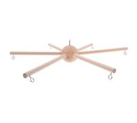 VICASKY Wooden Wind Chime Stand for Nursery Decor DIY Mobile Frame Kit Arms for Hanging Wind Chimes and Wooden Accessories in Boy Girl