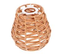 VICASKY Woven Rattan Pendant Lamp Shade for Dining Room and Kitchen Island Rustic Vintage Ceiling Light Cover with Soft Diffused Glow Handcrafted Farmhouse Decor for Bedroom and Guesthouse
