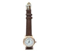 VICASKY Wrist Watch with Brown Leather Strap Ladies Small Elegant and Metal Case, Smellless and Flexible Design Simple and Stylish Accessory for Occasion for Women