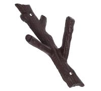 VICASKY Wrought Iron Wall Mounted Coat Hooks Retro Decorative Twig Design Heavy Duty Metal Hook for Entryway Hallway Storage and Hanging Hats Coats Bags