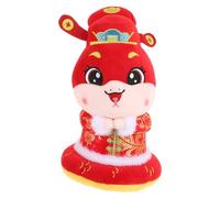 VICASKY Year Snake Plush Stuffed Animal Soft Cuddly Cartoon Snake Festive Home Decoration Lucky Lunar Year Boys