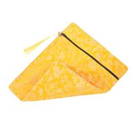 VICASKY Yellow Brocade Buddhist Scripture Bag Multipurpose Organizer for Religious Texts Books Documents with Carry Handle Chinese Cultural Design Storage Pouch for Bible and Document