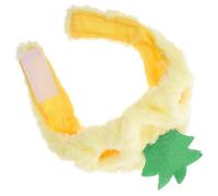 VICASKY Yellow Pineapple Pet Hat for Cats, Plush Material, Easy to Remove and Skin-friendly, for Dress and Parades, Creative and Lovely Cat Headwear Accessory