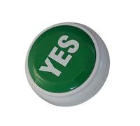 VICASKY Yes Button Game Answer Buzzer Responder Toy Big Buttons Digital Sound Making Electronic Responder Suitable for Party Games and Classroom Activities Battery-free Design