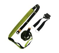 VICASKY Yoga Hammock Leg Stretch Band Double Layer Thickened Wide Yoga Stretching Strap for Waist Training Fitness Dance Flexibility Improvement and Rehabilitation Green Black