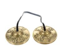 VICASKY Yoga Meditation Cymbal Bells Made of Copper and Pu, Lightweight and Easy to Store Nepal Percussion Instrument for Yoga and Meditation Practice