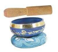 VICASKY Yoga Tibetan Singing Bowl Set Cushion and Mallet for Sound Bowl Meditation Decorative Multi-function for Home and Yoga Studio