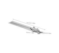 VICASKY Zinc Alloy Beard Comb for Men Metal Comb with Dragon Pattern Portable Grooming Tool for Hair Styling and Mustache Maintenance Compact and Sturdy Design