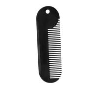 VICASKY Zinc Alloy Beard Shaper Comb Portable Beard Styling Tool Simple Style Black for Men Salon Use