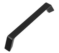 VICASKY Zinc Alloy Cabinet Pull 128mm Black Handle for Closet Doors | Modern Minimalist Vintage Style, Smooth Polished Finish, Includes Installation Screws for Wardrobes and Vanities
