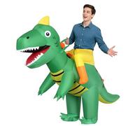 VICBAY Kids Inflatable Dinosaur Costume,Riding T-Rex Air Blowing up Funny Fancy Dress Party Halloween Costume Party Cosplay Fancy Dress Outfit (4.92ft -6.23ft)(A)