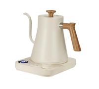 VICBINLY Electric Gooseneck Kettle, Pour Over Coffee and Tea Kettle, 0.9L Tea Kettles, 1200 Watt Quick Heating, Boil-Dry Protection, Temperature Control, Matte White KKT90B