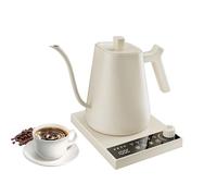 VICBINLY Electric Gooseneck Kettle, Pour Over Coffee and Tea Kettle, 600ml Tea Kettles, Boil-Dry Protection, Temperature Control White UTKWT60G