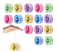 VicBou 15pcs Light Up Yo Yo, Responsive Ball Bearing LED Yoyo, Plastic Loop Yoyo for Kids, Beginner Gifts, Party Favors, Random Color