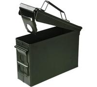 VicBre Ammo Can Metal 30 Cal Ammo Box for Storage, Lockable Military Pistol Ammo Case, Rifle Shotgun Waterproof Solid Steel Container (Army Green)