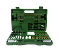 VicBre Gun Cleaning Kit Universal Supplies for Hunting Rifle Handgun Shotgun Cleaning Tool Kit Cotton Mop, Bronze Bore Brush, Gun Jag & Tips for All Caliber with Case
