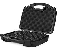 VicBre Hard Pistol Case with Foam,Lockable Waterproof Portable 2 Handguns Magazine Storage Box for Outdoor Shooting Hunting Range