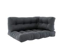 Vicco Pallet cushion set "Flocken", Anthracite, 120 x 80 cm 3 parts