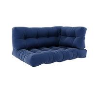 Vicco Pallet cushion set Flocken, Blue, 120 x 80 cm 3 parts