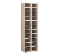 Vicco Shoe cabinet Paris, Sonoma, 52.4 x 183.3 cm 22 compartments, suitable for storing and displaying shoes