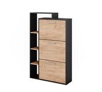 Vicco Shoe tipper Orlando, Gold power oak/anthracite, 80 x 128.3 cm