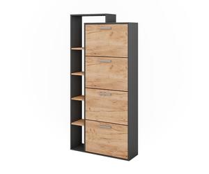 Vicco Shoe tipper Orlando, Gold power oak/anthracite, 80 x 166.1 cm