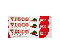 Vicco Vajradanti Ayurvedic Toothpaste for Strong Teeth and Gums 200 grams 3-pack (3 x 200 g)(Ship from India)