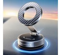 Viccux 2025 Upgraded [Nano Gel+Vacuum Suction] Car Phone Holder for MagSafe, 360° Adjustable & 2400GF Strong Magnetic Phone Holders for Your Car, Dashboard Car Phone Mount for iPhone 17/16/15/14/13/12