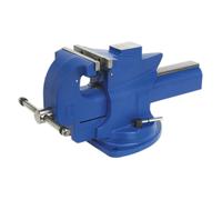 Vice 150mm Quick Action Swivel Base Cast Iron - Sealey QAV150 New