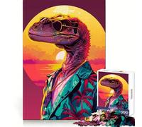 VIce City Dino 1000 Piece Jigsaw Puzzle Thought Challenge Cozy Relaxation Cut Precisely (50x75cm)