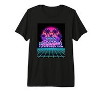 Vice Principal Retro 80s Synthwave Miami Sunset Vibe Premium T-Shirt