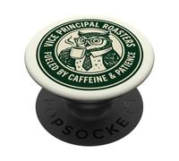 Vice Principal Roasters Fueled By Caffeine & Patience Coffee PopSockets Adhesive PopGrip
