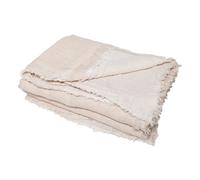 Vice Versa Fringed Plaid Crème/Givré 140x250