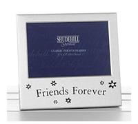 Viceni 5" x 3" Friends Forever Photo Frame Gift For Friend Occasion Present 73484, Silver