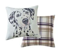 Viceni Maturi Dalmatian Filled Dog Cushion-43 x 43cm / 17 x 17-inch, Multi-Coloured, 43 x 43cm