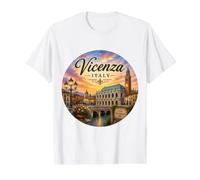 Vicenza Italy Renaissance UNESCO, Basilica Palladiana Value Graphic T-Shirt, Men, White, S