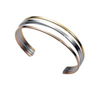Viceroy Air | Women's Bracelet Stainless Steel Three Tone | 75288P01019 | Stainless steel and silver · open and adjustable design