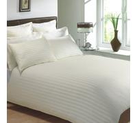 viceroy bedding 100% Egyptian Cotton, CLASSIC STRIPE Duvet Cover, Cream, Double Bed Size, 400 Thread Count