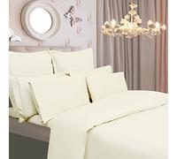viceroy bedding 100% Egyptian Cotton Oxford Pillow Cases, Cream, Pair 400 Thread Count