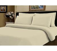 viceroy bedding 500 Thread Count Luxury 100% Egyptian Cotton Cream, Super King Bed Size, 12" Deep Fitted Sheet