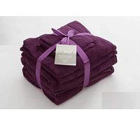 viceroy bedding Aubergine 650gsm 6pc Prestige 'Luxor' Egyptian Cotton Towel Bale Bundle Gift Set