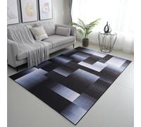 viceroy bedding Modern PRINT NON SLIP Rugs Living Room Carpet Mat For Bedroom Large Area Rug Hallway Kitchen Extra Large Size Low Pile Flat Weave (Pixel Black Grey, 120 x 170 cm)