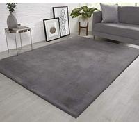 viceroy bedding NATURAL FAUX RABBIT FUR Rug Ultra Soft Plush Extra Large Animal Rugs Living Room Wool Shaggy Fluffy 26mm Thick Pile Height Modern Area Rugs - (Grey, 60cm x 110cm (2ft x 3.6ft))