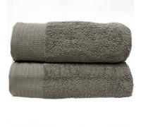 viceroy bedding Pair of JUMBO LATTE Prestige 'Luxor' Egyptian Cotton towels 650gsm Bath Sheets HUGE SIZE 180cm x 100cm towel