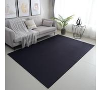 viceroy bedding PLAIN NON SLIP Modern Rugs Living Room Carpet Mat For Bedroom Large Area Rug Hallway Kitchen Extra Large Size Low Pile Flat Weave (Black, 120 x 170 cm)