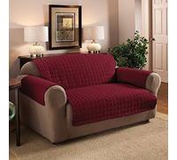 viceroy bedding Quilted Sofa Protector Furniture Protector Cover Water Resistant (Three Seater, Red)