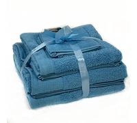 viceroy bedding SKY BLUE 650gsm 6pc Prestige 'Luxor' Egyptian Cotton Towel Bale Bundle Gift Set