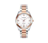 Viceroy Knight Steel Bicolor. IP Rose White Dial.